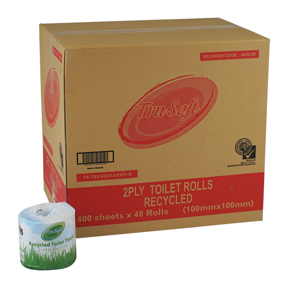 TRU-SOFT Toilet paper 400 - 48 rolls - Recycled