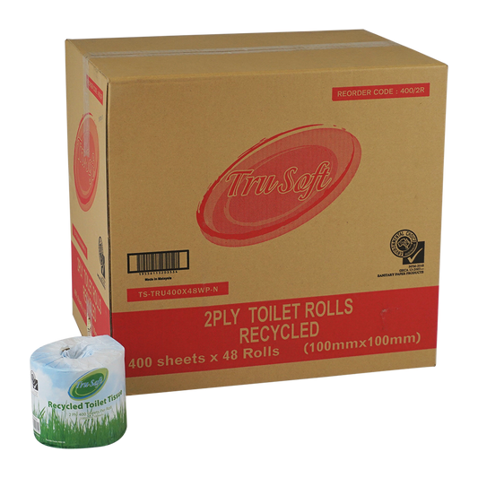 TRU-SOFT Toilet paper 400 - 48 rolls - Recycled