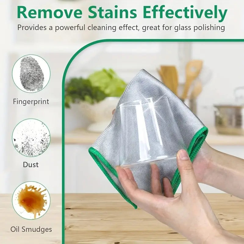 Microfiber Glass Polishing Cloth Streak Free