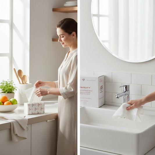 GENTILITY Interleaved Hand Towels 1ply 23cm x 23cm