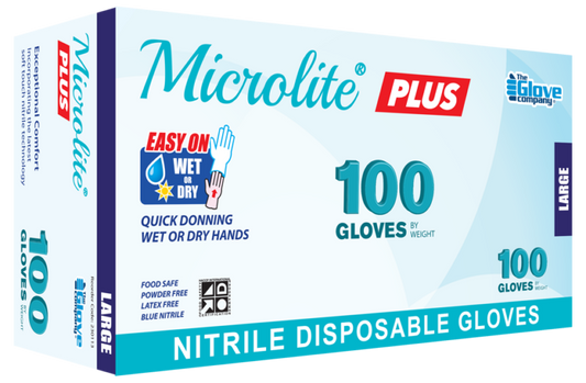 Microlite Plus Nitrile Gloves – 1 Carton (10 Boxes) | Wholesale