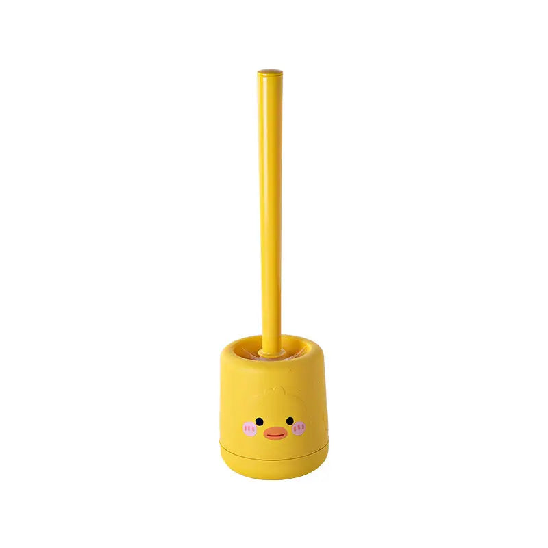 Cute Duck-Shaped Toilet Brush with Hanging Stand