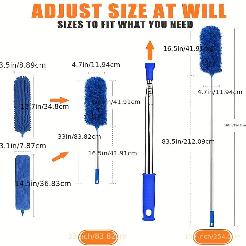 Telescopic Cleaning Duster Brush Bundle Set