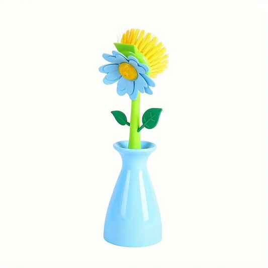 Multi-Functional Flower Long Handle Cleaning Brush