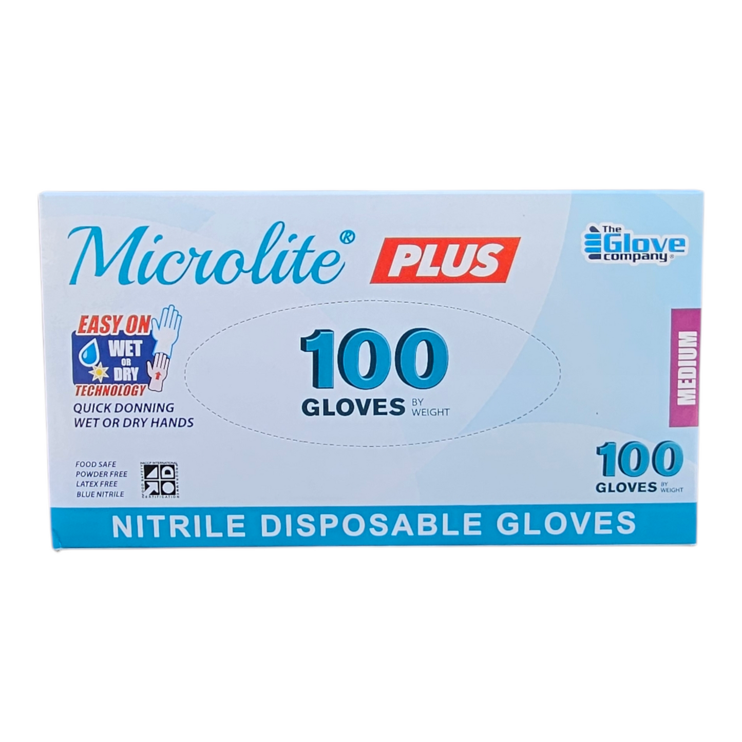 Microlite Plus Nitrile Gloves – 3 Box Bundle (300 Gloves) | Ideal for Care, Cleaning & Medical