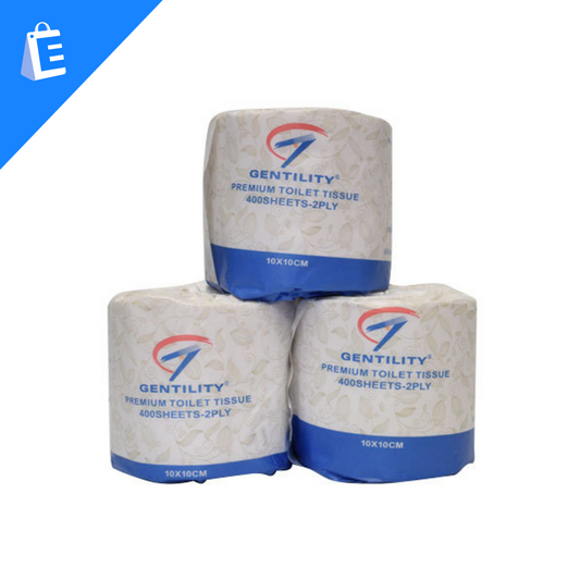 GENTILITY Toilet Paper - 48 Rolls - 400