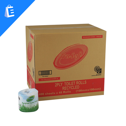 TRU-SOFT Toilet paper 400 - 48 rolls - Recycled