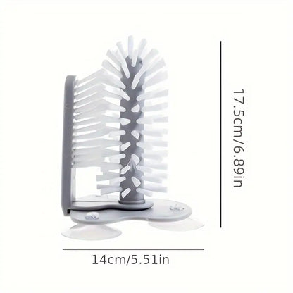 Multifunctional Sink-Mounted Cup Scrubber