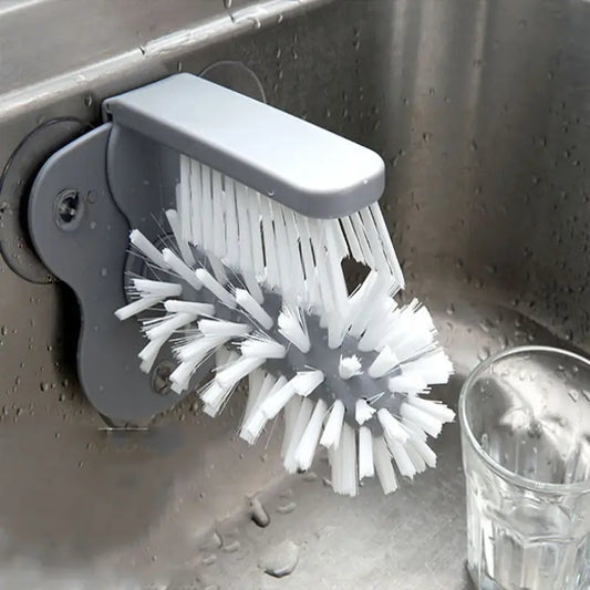 Multifunctional Sink-Mounted Cup Scrubber