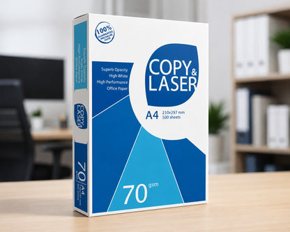 Copy & Laser A4 Copy Paper 70 GSM 1 Box (5 X 500 Sheets)