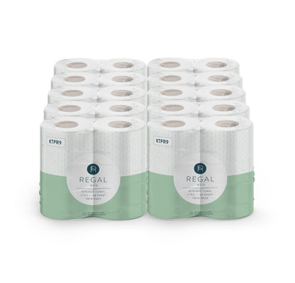 REGAL 2 Ply Kitchen Towel 60 Sheet Rolls x20