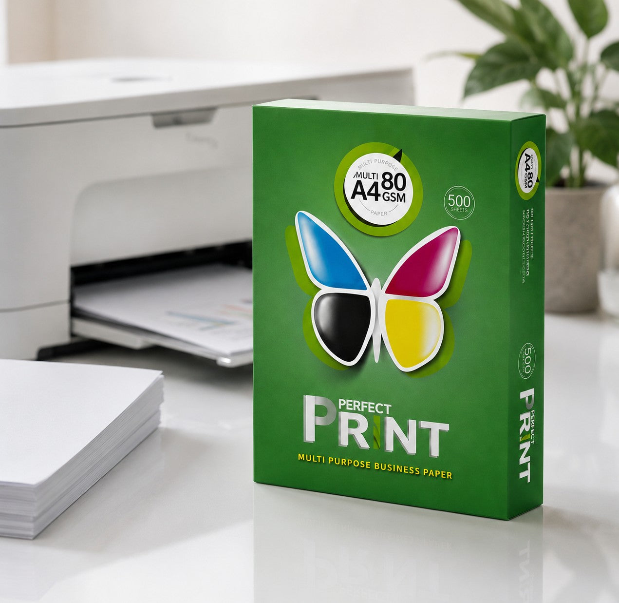 Perfect Print A4 Copy Paper 80 GSM 1 Box (5 X 500 Sheets)