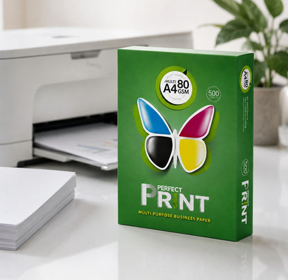 Perfect Print A4 Copy Paper 80 GSM 1 Box (5 X 500 Sheets)