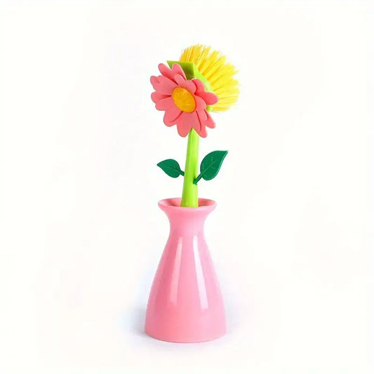 Multi-Functional Flower Long Handle Cleaning Brush