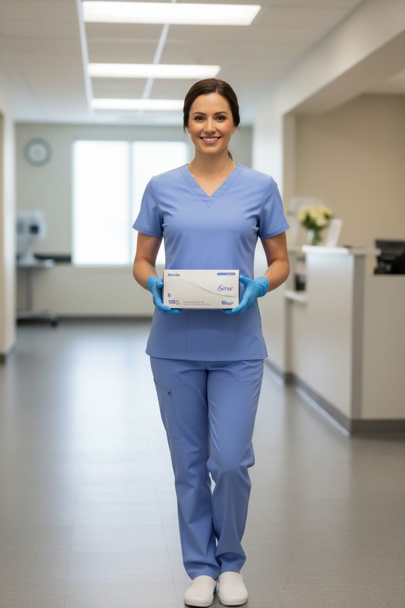 iSense® Nitrile Disposable Gloves – Powder Free, Latex Free